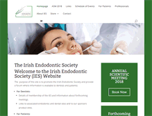 Tablet Screenshot of irishendodonticsociety.com